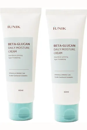 iUnik Beta Glucan Daily Moisture Cream - 60ml (2ea) Set