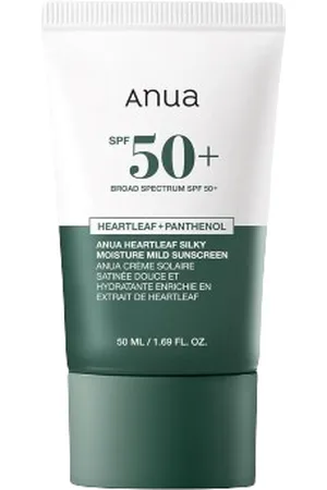 ANUA Heartleaf Silky Moisture Mild Sunscreen SPF50+ PA++++ (OTC Version) - 50ml