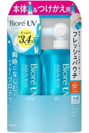 Kao Biore UV Aqua Rich Watery Essence SPF50+ PA++++ - 120g + 120g