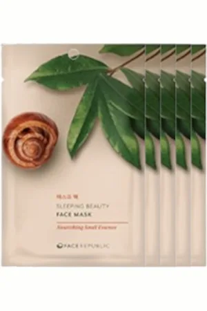 Face Republic Sleeping Beauty Face Mask - 23ml - Nourishing Snail Essence (5ea) Set