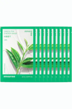 Innisfree Energy Mask - Green Tea- 10pcs Set