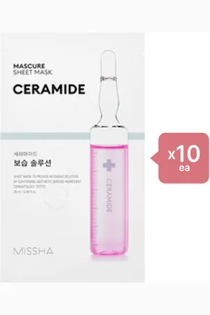 Missha Mascure Solution Sheet Mask - Cermide - 1pc (10ea) Set