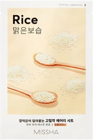 Missha [Saldi] - Airy Fit Sheet Mask - Rice - 1pezzo
