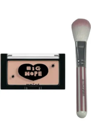 All-in-one Sets Romand - Inapsquare Better Than Cheek - 4g - B01 Ginger Night (1ea) + MissLady - Cheek Brush - Pink and White (1ea)Set