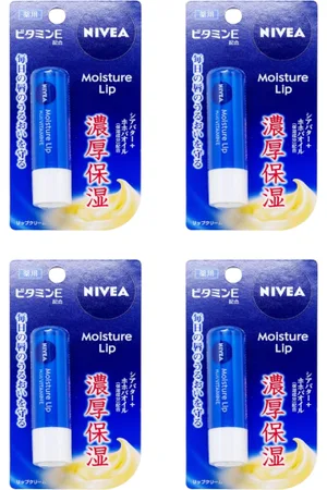 NIVEA Japan Moisture Lip Care Plus Vitamin E - 3.9g (4ea)