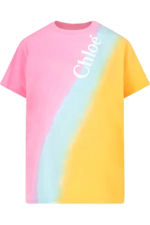 Chloé T-Shirt Effetto "Tie-Dye"