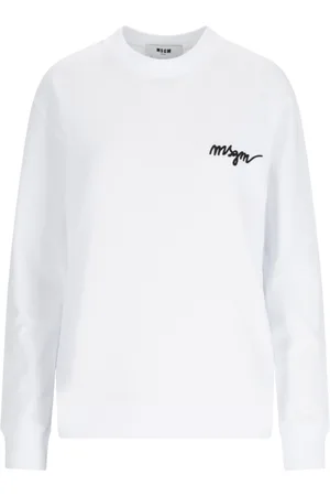 Msgm Felpa Girocollo Logo