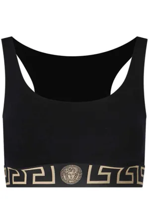 VERSACE Top Sportivo Crop "Greca"