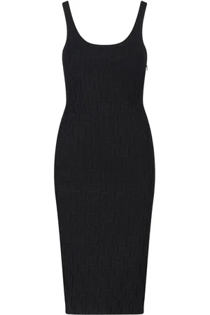 Fendi Abito Midi Viscosa
