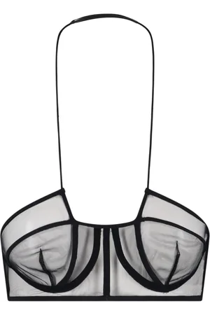 Nensi Dojaka Top Tulle Trasparente