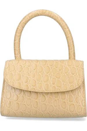 By Far Mini Borsa "Flax Circular" In Pelle Goffrata Croco
