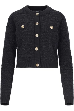 VERSACE Cardigan Crop In Tweed