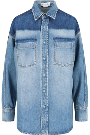 Victoria Beckham Camicia Oversize In Denim
