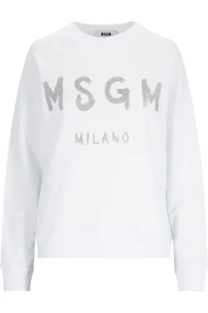 Msgm Felpa Girocollo Logo