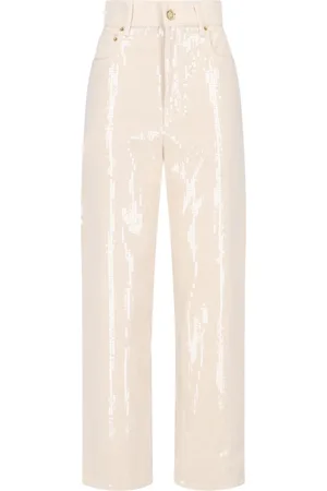 Golden Goose Jeans Ampi Con Paillettes