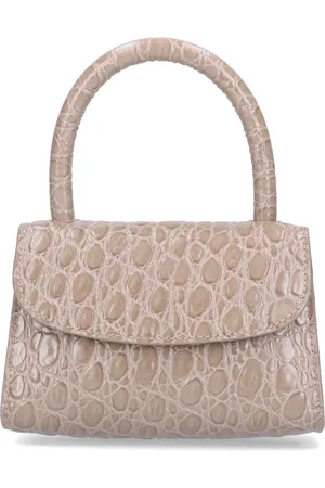 By Far Mini Borsa "Mud Circular" In Pelle Goffrata Croco