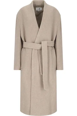 Maison Margiela Cappotto Midi Con Cintura