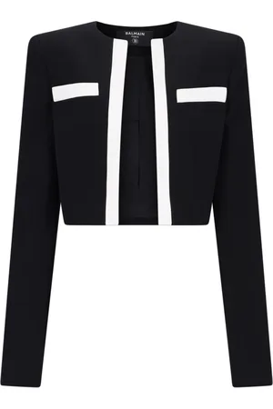 Balmain Maglia Spencere Cropped