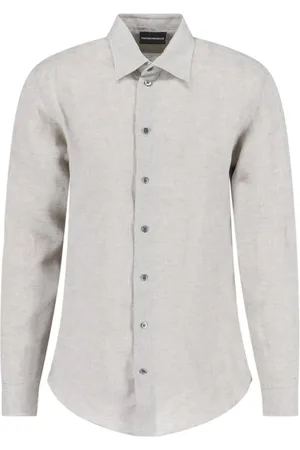 Emporio Armani Camicia Coreana In Lino