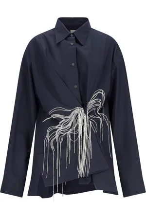 DRIES VAN NOTEN Camicia Oversize Con Strass