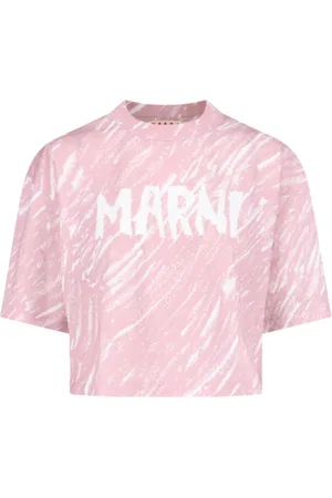 Marni T-Shirt Crop Logo