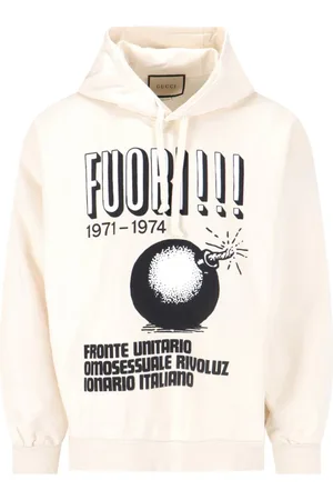 Gucci Felpa Cappuccio "Fuori!"