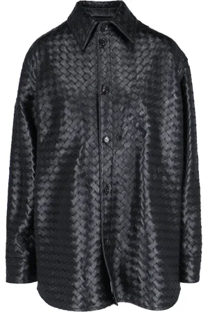 Bottega Veneta Camicia In Pelle Intrecciato