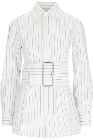 Burberry Camicia A Righe Con Cintura