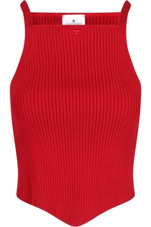 Courrèges Tank Top Logo