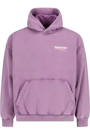 Balenciaga Felpa Cappuccio Logo "Political Campaign"