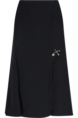 VERSACE Gonna Midi Svasata "Safety Pin"