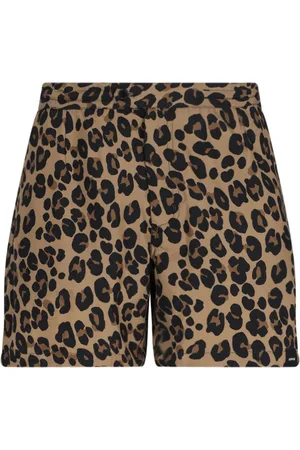 Aspesi Pantaloncini Costume Motivo Leopardato