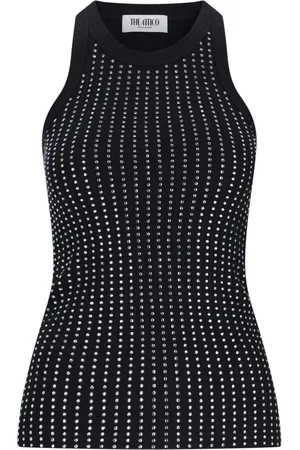 The Attico Tank Top Cristalli