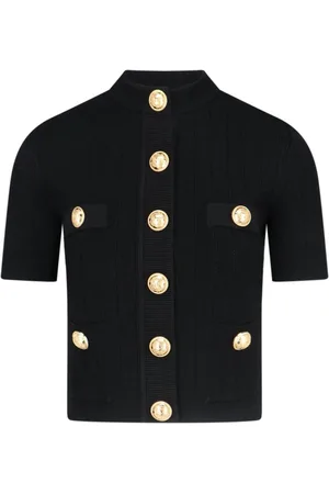 Balmain Cardigan Con Bottoni Decorativi