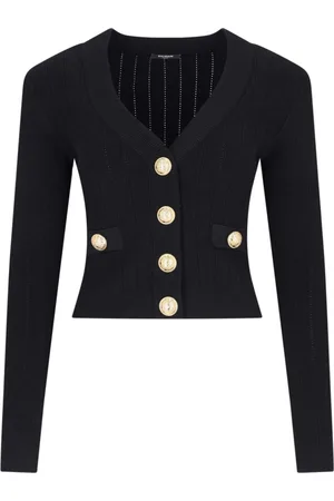 Balmain Cardigan Crop In Maglia