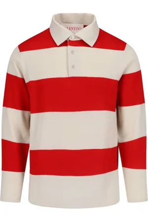 VALENTINO Polo A Righe In Maglia
