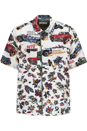 SACAI Camicia "Car Race And Tropical Print"