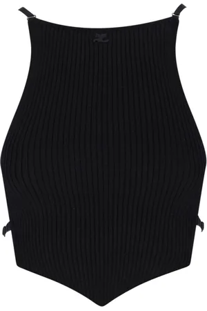 Courrèges Crop Top Logo
