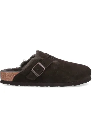 Birkenstock Mules Con Pelliccia "Boston"
