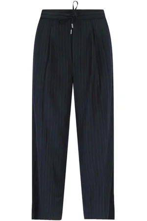 DUNST Pantaloni Ampi Gessati
