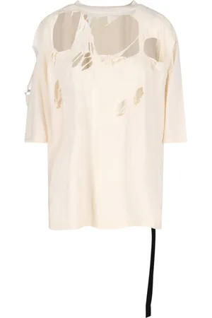 Rick Owens T-Shirt Destroyed Con Laccio "Tommy T"