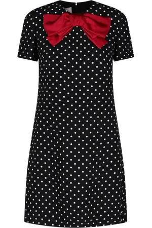 VALENTINO Abito Mini A Pois Con Fiocco