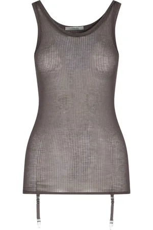 LEMAIRE Tank Top A Coste Con Reggicalze