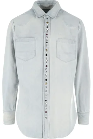 Golden Goose Camicia In Denim Con Studs