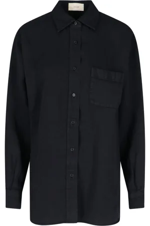 The Row Camicia In Denim Di Lino "Nesson"