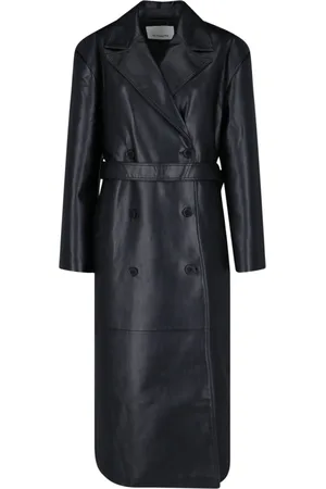 The Frankie Shop Cappotto Doppiopetto In Pelle Faux "Tina"
