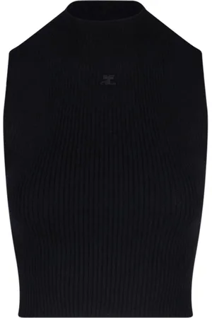 Courrèges Crop Top Logo
