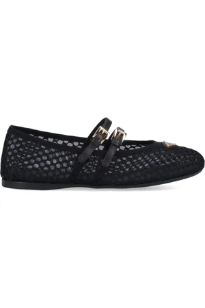 Prada Ballerine In Mesh Logo