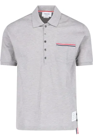 Thom Browne Polo Logo "Pique Pocket"