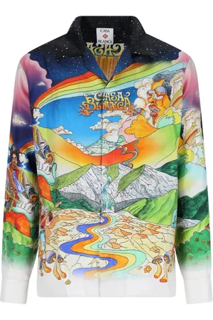 Casablanca Camicia In Seta "La Musique"